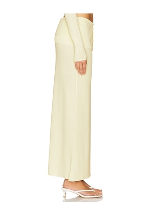 LIONESS Amour Maxi Skirt in Lemon. Size M. Also in S, XS.