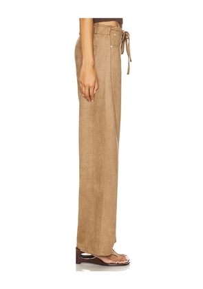 LIONESS Dusty Pant in Brown. Size M. Also in S, L, XL, XXL.