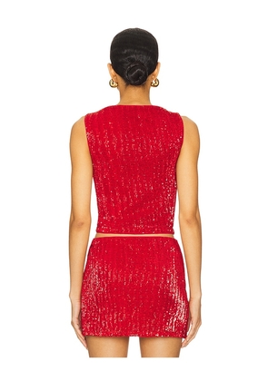 Lovers and Friends Selma Top in Red. Size M. Also in XS, XXS, S, L.