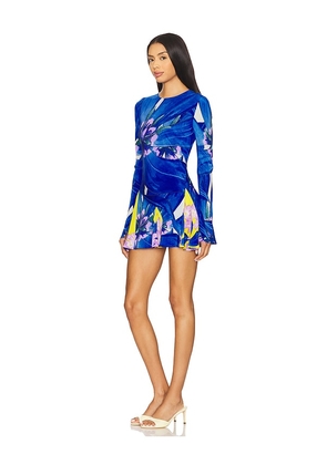 Muma World On Hold Phoenix Mini Dress in Blue. Size XS. Also in M.