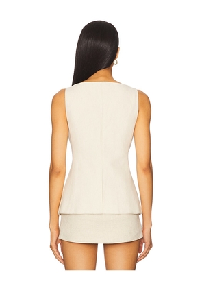 L'Academie Ami Top in Beige. Size M. Also in XS, S.