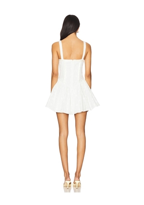 MAJORELLE Maura Mini Dress in White. Size M. Also in L, XL.