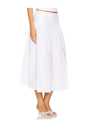 Lovers and Friends Mac Midi Skirt in White. Size S. Also in XS, XXS.