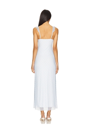 MORE TO COME Brylie Maxi Dress in Blue. Size M. Also in XS, XXS.