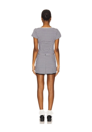 MORE TO COME Vittoria Mini Skirt Set in Black. Size M. Also in S, XL.