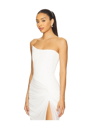 MAY MASHIAH X FWRD Chloe Corset Top in White. Size XL. Also in XS.