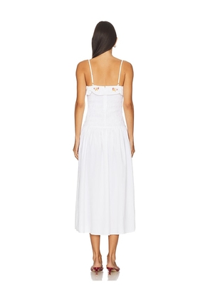 LPA Evelyn Midi Dress in White. Size M. Also in XS, S, L, XL.