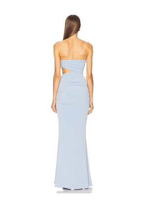 Michael Costello x REVOLVE Sivan Gown in Baby Blue. Size M. Also in L, XL.