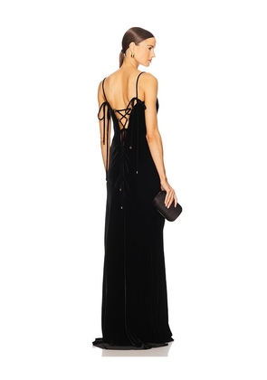 Maria Lucia Hohan Fatma Gown in Black. Size 36/4. Also in 38/6, 40/8.