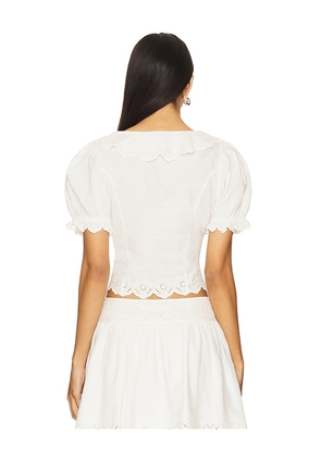 MAJORELLE Bernadetta Top in Ivory. Size XS. Also in XXS.