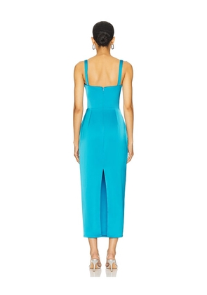 Katie May Teagan Midi Dress in Blue. Size S. Also in XS, M.
