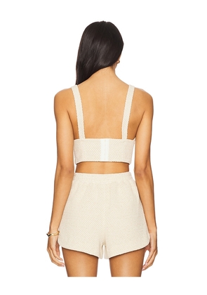 L'AGENCE Castalia Bra Top in Cream. Size M. Also in L, XL.
