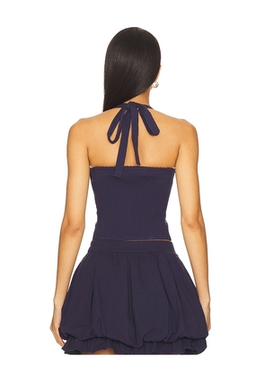 Line & Dot Perla Halter Top in Navy. Size M. Also in L.