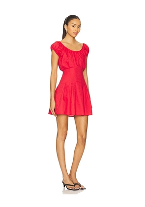 MORE TO COME Katalina Mini Dress in Red. Size M. Also in XS, S, XL.