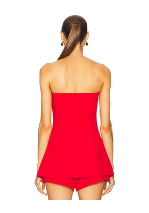 Line & Dot Dariel Top in Red. Size M. Also in S, XS, L.