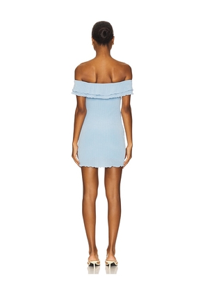 MORE TO COME Graciela Off Shoulder Dress in Baby Blue. Size M. Also in XL.