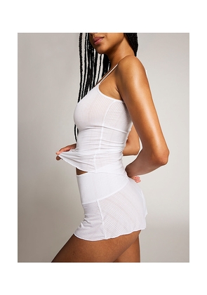 Negative Underwear Whipped Mini Short in White. Size L. Also in M, S, XS.