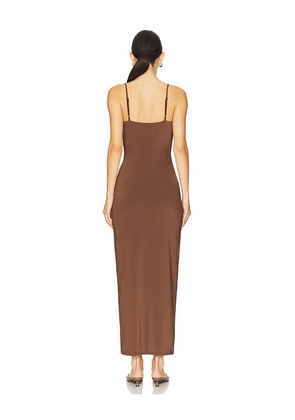 LBLC The Label Elvira Dress in Chocolate. Size S. Also in XS, M.