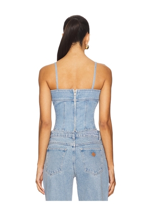 L'AGENCE Arlin Tank Top in Blue. Size 00. Also in 0, 2.
