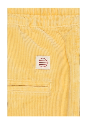Marine Layer Saturday Corduroy Short 6 in Yellow. Size S. Also in XL/1X.