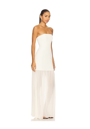 L'Academie Amiens Gown in Ivory. Size M. Also in XS, XXS, S, L.