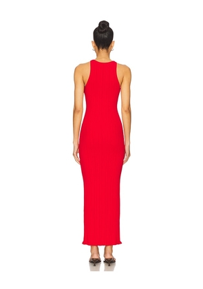 Lovers and Friends Dover Rib Midi Dress in Red. Size M. Also in XS, S, XL.