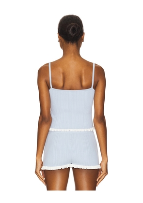 Lovers and Friends Marna Rib Tank in Baby Blue. Size M. Also in L, XL.