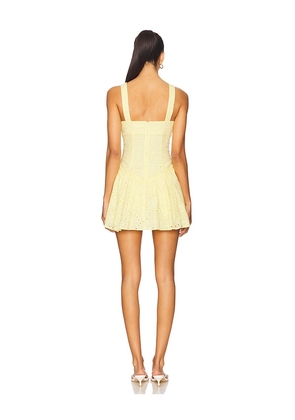 Lovers and Friends Loretta Romper in Lemon. Size M. Also in XXS, XS, S, L, XL.