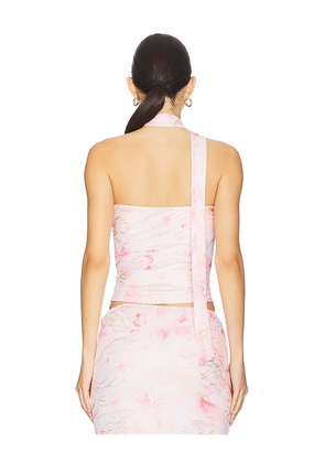 MORE TO COME Nina Strapless Top in Pink. Size M. Also in L, XL.
