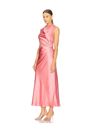 MISHA Amadeus Midi Dress in Pink. Size M. Also in S.