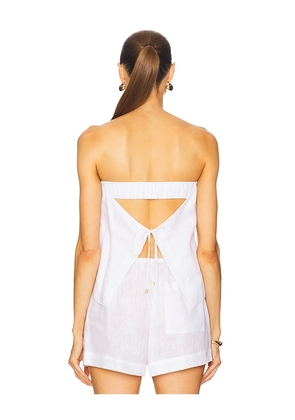 LSPACE Tessa Top in White. Size M. Also in L, XL.