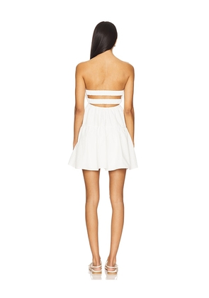 MORE TO COME Blanka Mini Dress in White. Size M. Also in L, XL.