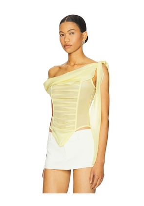 Kim Shui Chiffon Top in Yellow. Size M. Also in L.