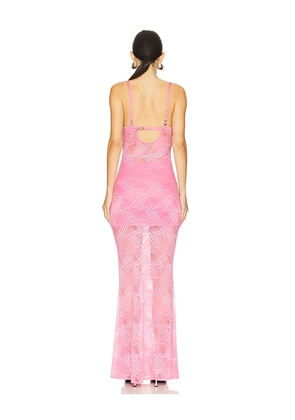 OW Collection x REVOLVE Flora Maxi Dress in Pink. Size S. Also in M, L.