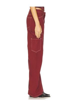 LIONESS Miami Vice Pant in Red. Size L. Also in XXS, XS, S, M, XL, XXL.