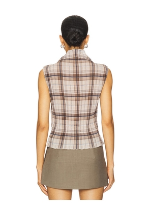 LIONESS Ford Top in Tan. Size M. Also in XXS, XS, S, XL.