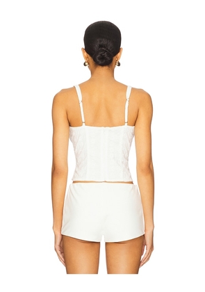 MORE TO COME Cammy Top in White. Size M. Also in L.
