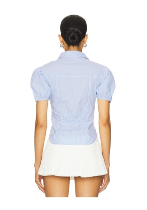 LIONESS Mon Cheri Blouse in Blue. Size XS. Also in XXS, M.