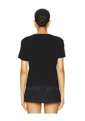 LIONESS North Light Knit Top in Black. Size S. Also in XS.