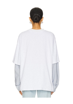 LIONESS Bottega T-shirt in Grey. Size M. Also in XXS, XS, S, L, XL, XXL.