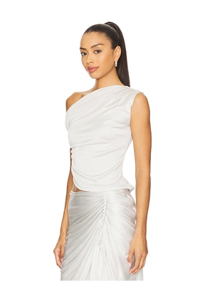 LAMARQUE Evonne Top in Metallic Silver. Size S. Also in XXS, XS, L.