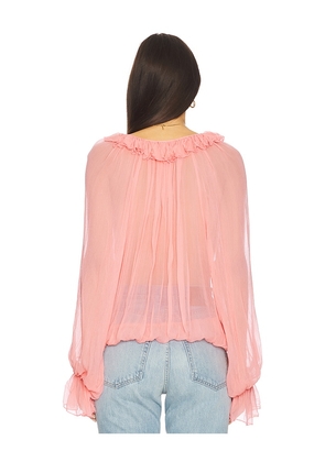 Lovers and Friends Evelyn Sheer Top in Pink. Size S. Also in XS.
