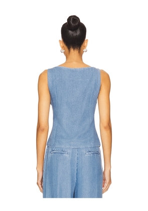 Lovers and Friends Agathe Vest Top in Blue. Size M. Also in XXS, XS, S, L, XL.