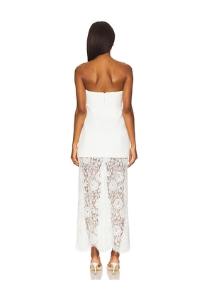 Lovers and Friends Serena Midi Dress in White. Size S. Also in M, XL.