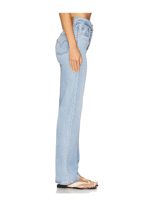 LEVI'S Ribcage Full Length Jeans in Blue. Size 25. Also in 26, 24, 27, 28, 29, 30, 31, 32.