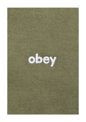 Obey Lowercase Pigment Zip Hoodie in Olive. Size M. Also in S.