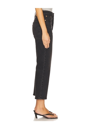 LEVI'S Ribcage Straight Ankle Jeans in Black. Size 25. Also in 26, 24, 27, 28, 29, 30, 31.