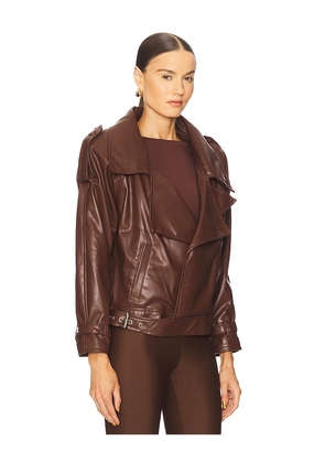 Mariandree Gaitan Giorgia Jacket in Chocolate. Size M. Also in XS, S, L.