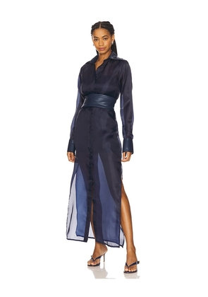 Mariandree Gaitan Aurora Dress in Navy. Size S. Also in M.