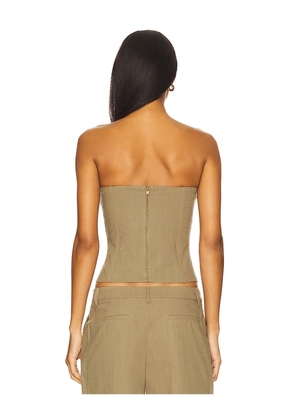 LIONESS Untamed Bodice Top in Sage. Size XS. Also in S.